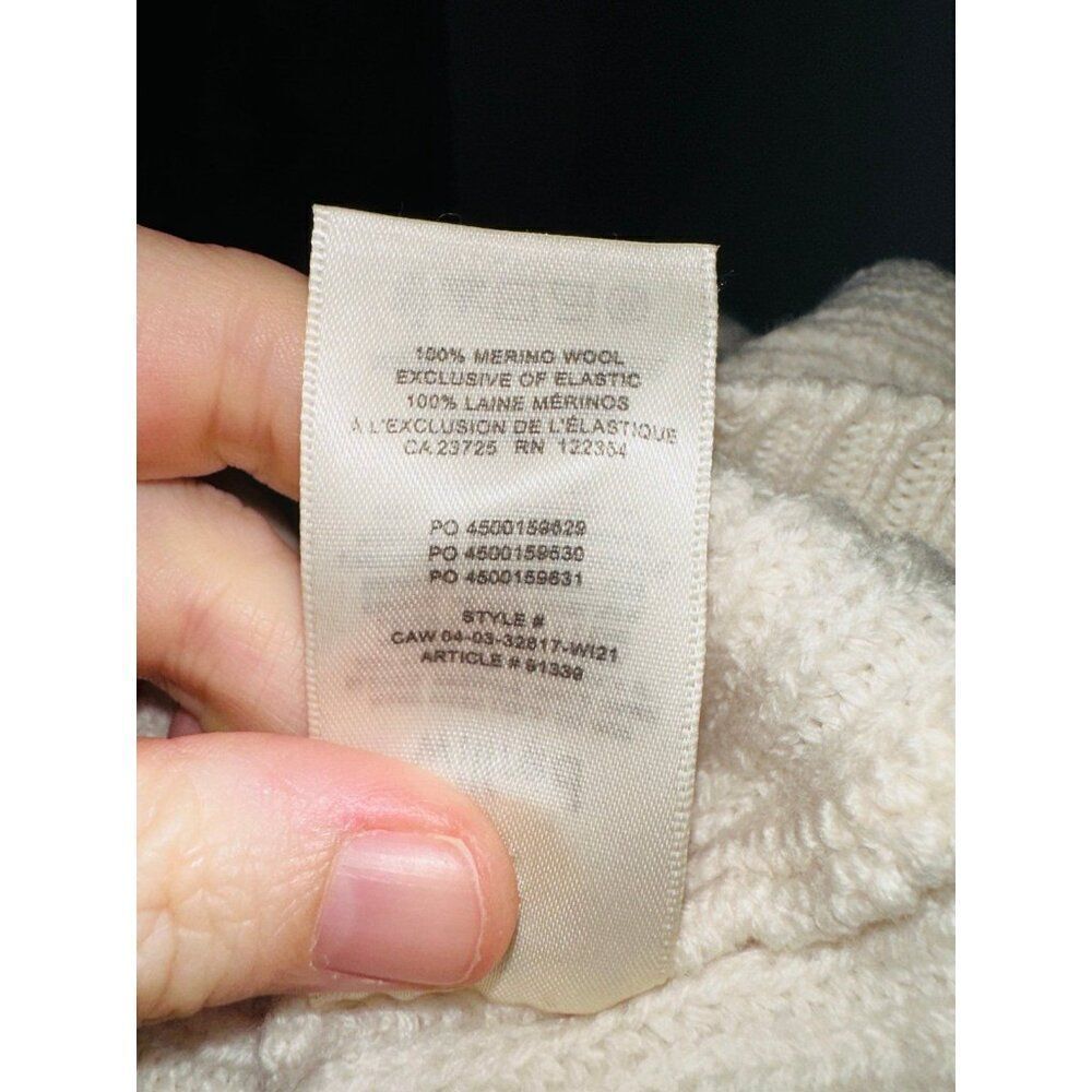 FB4 Aritzia Wilfred cropped sweater Cream Button Front XS Womens Fall - Picture 6 of 6
